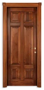 ESSENZA: Toulipier MasselloFINITURA: Tinta NoceDETTAGLI: Coprifilo in massello inciso + Quadrotti