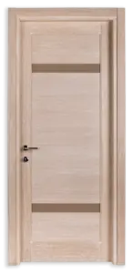 ESSENZA: Listellare impiallacciato RovereFINITURA: Sabbia decapè
spazzolato a poro apertoDETTAGLI: Inserti in vetro